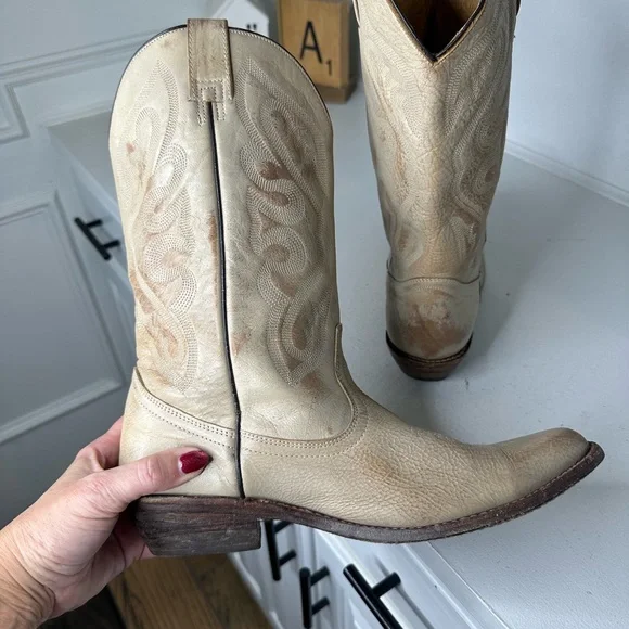 Bed|Stu Cobbler Series Women’s Handcrafted Leather Cowboy Boots Goodyear Welt - Picture 7 of 11